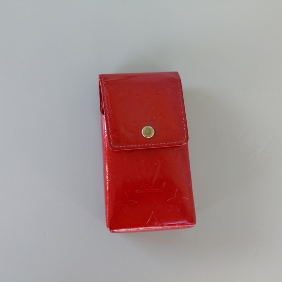 Louis Vuitton Virnes Glossy Red Phone Holster - Picture 1 of 11